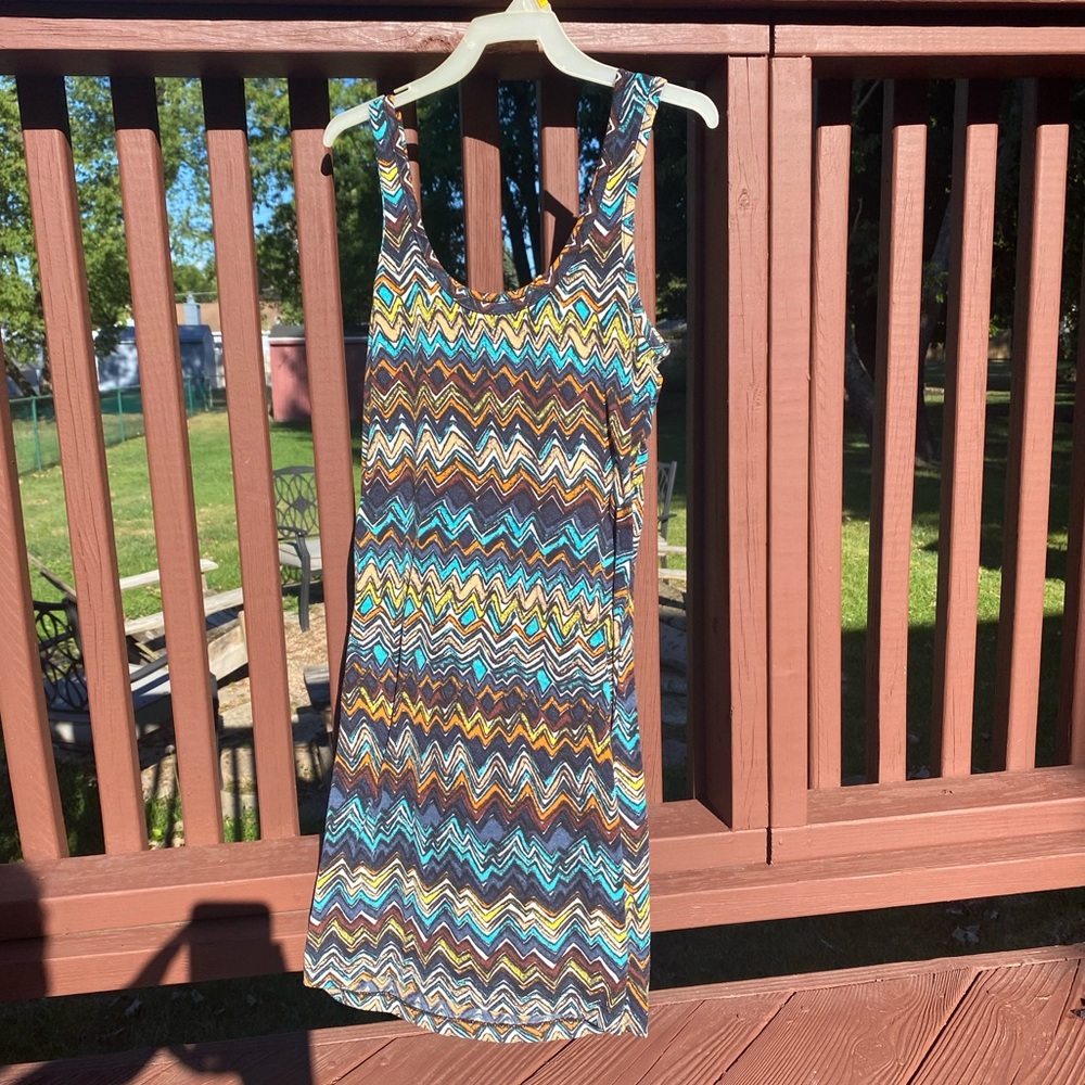 Patterned Tank Top Dress